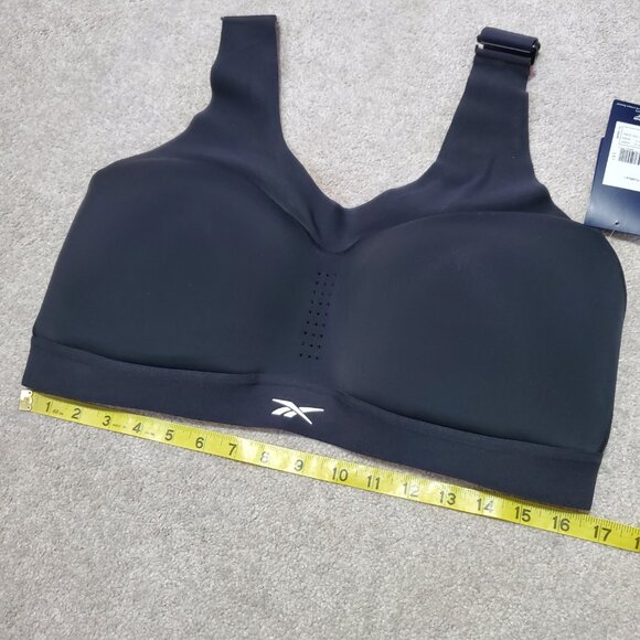REEBOK NWT PureMove+ Bra MotionSense Adjustable Stretch Blk Women XL/2XL E-F Cup - Picture 13 of 14